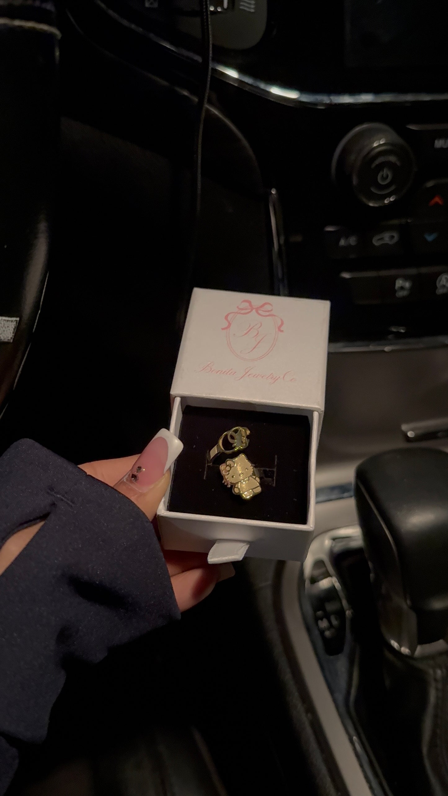 HK initial ring | please let me know your initial in the note section at check out