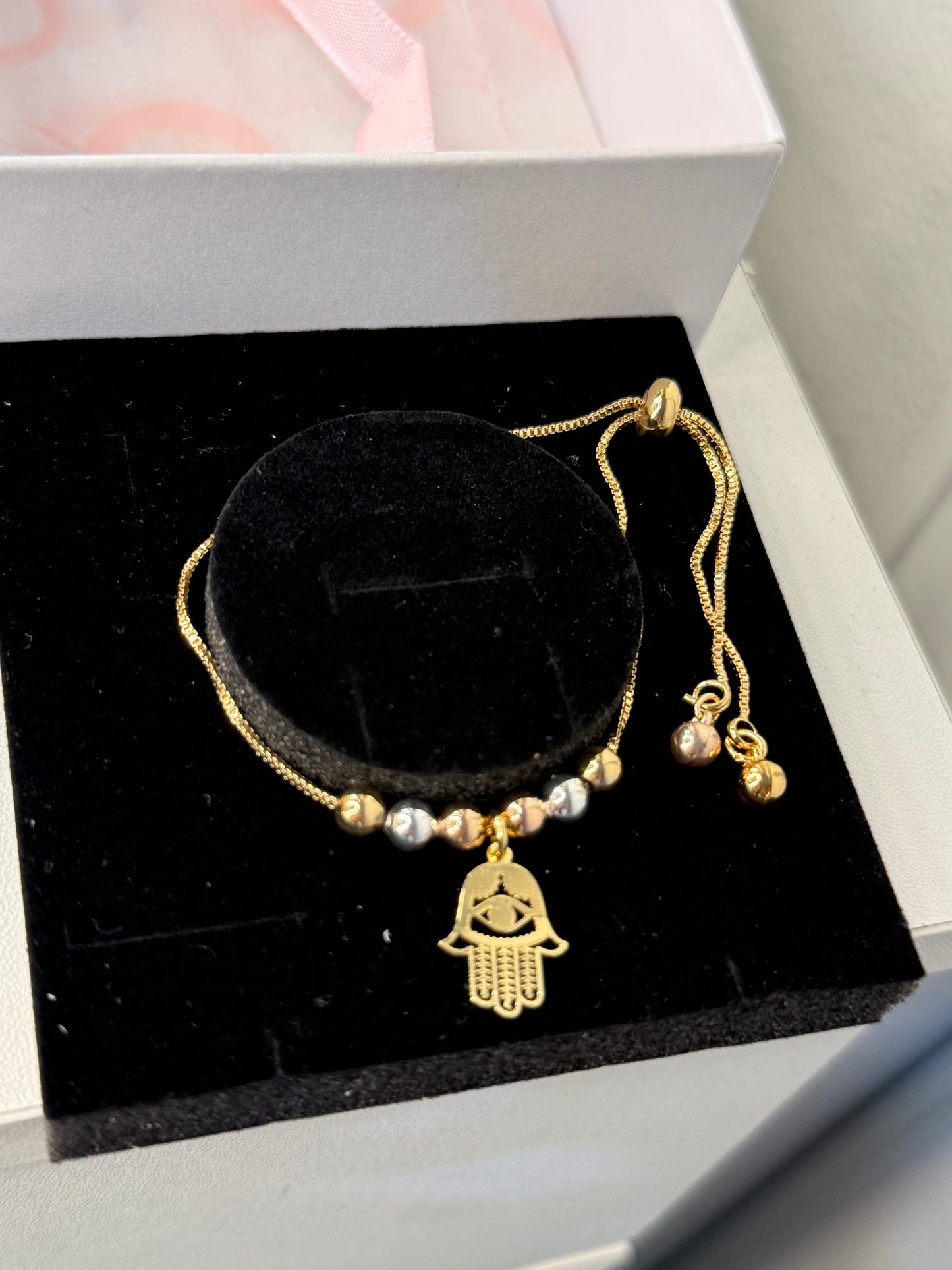Adjustable Religious eye bracelet