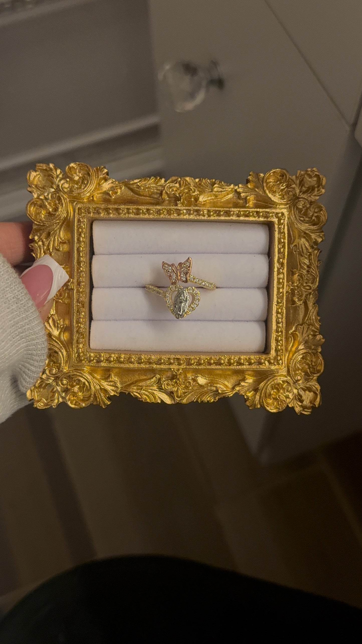 Adjustable Virgin Mary ring