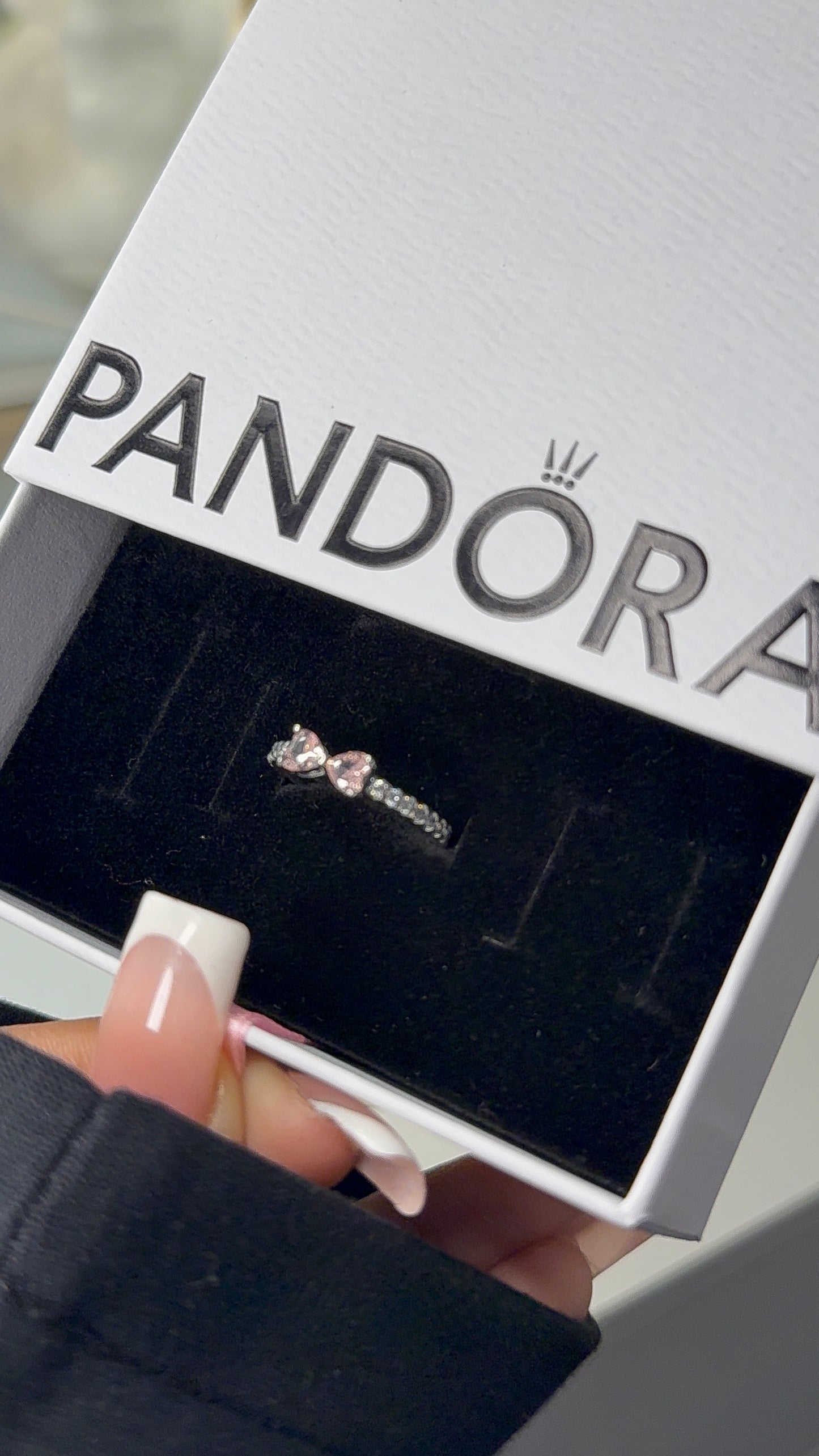 Silver plated bow ring - size 5 , 6 , 7 available