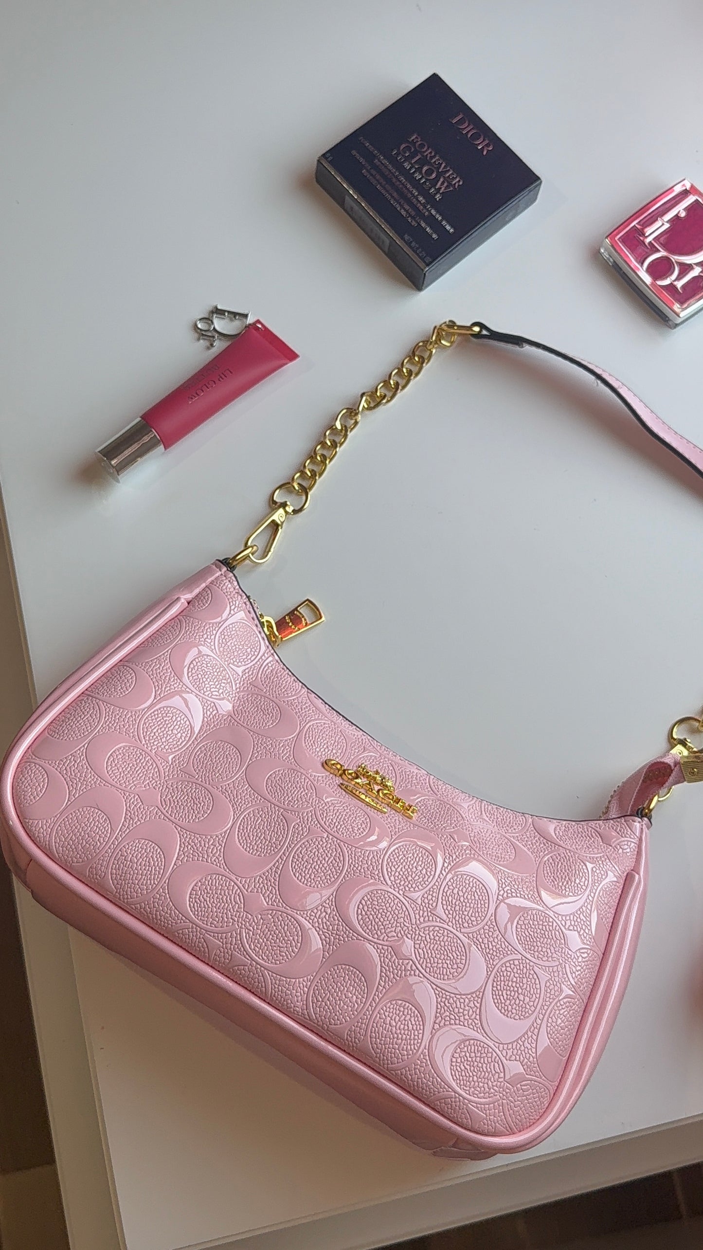 Baby pink purse