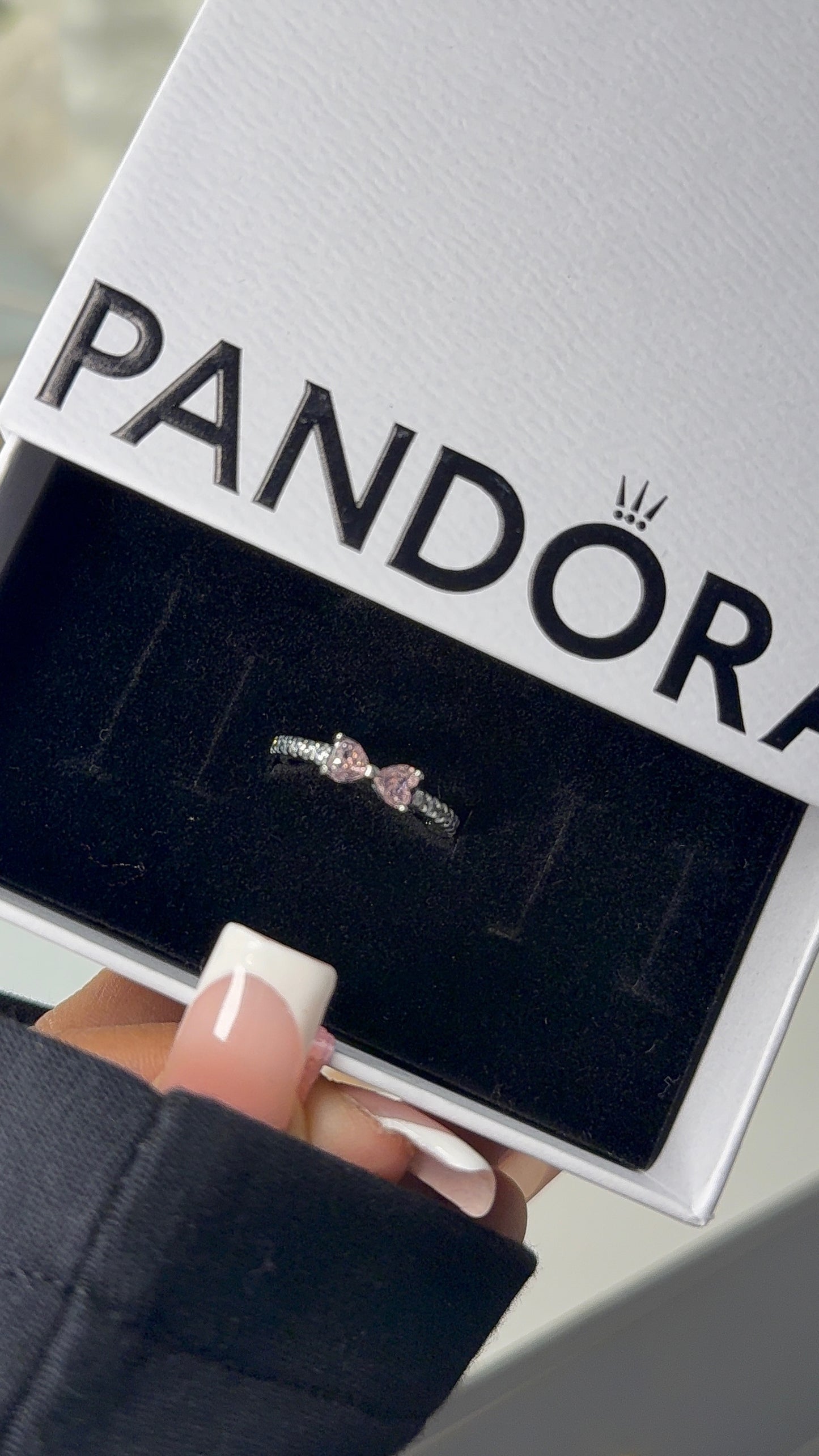 Silver plated bow ring - size 5 , 6 , 7 available