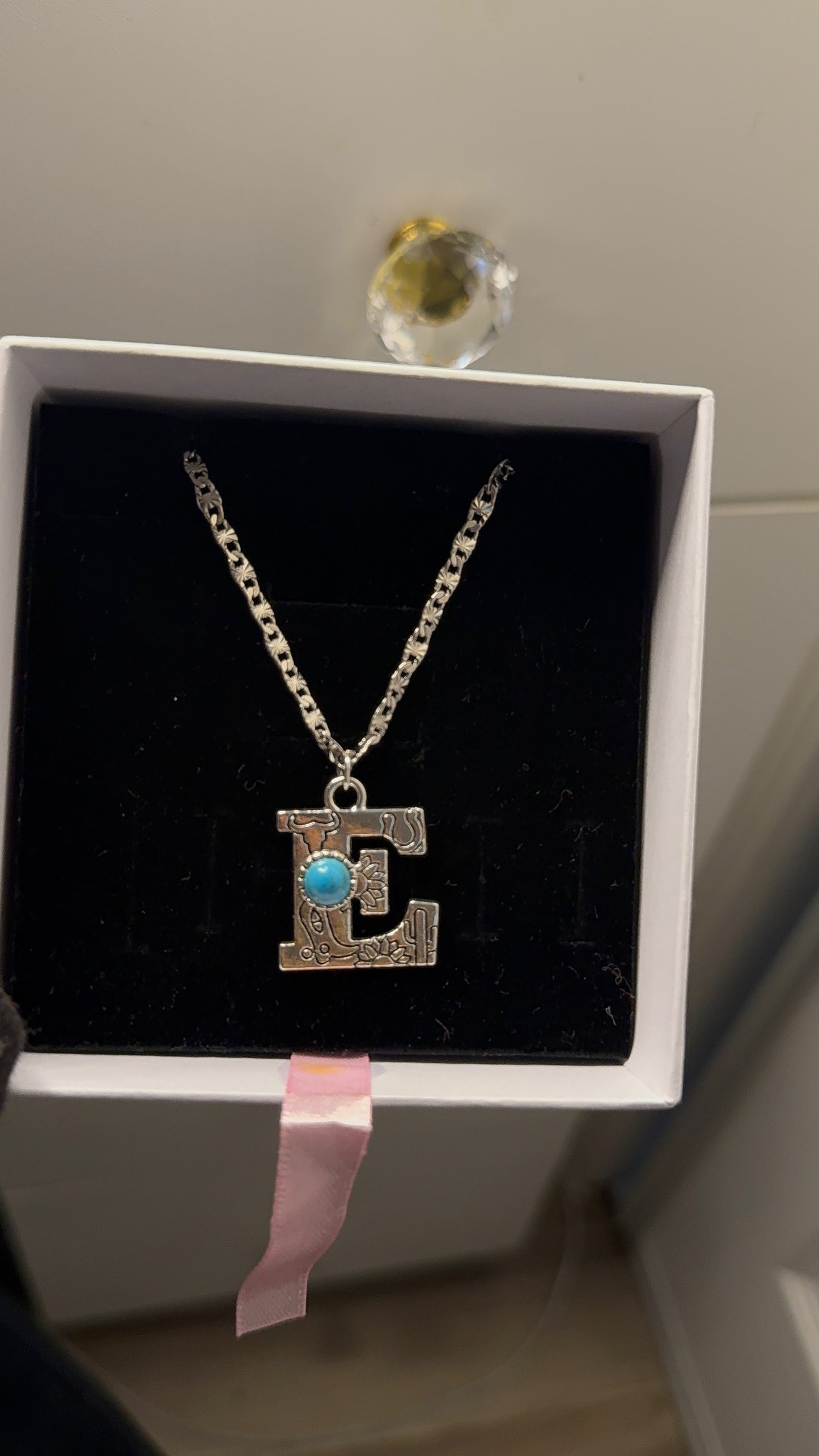 Western initial necklace - All letters available