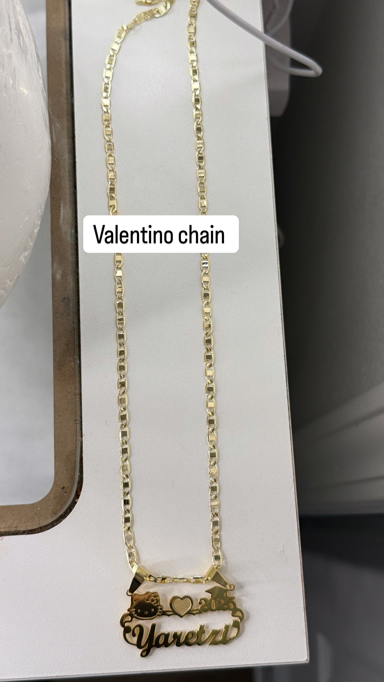 HK personalized graduation name necklace ๐ฉโ๐