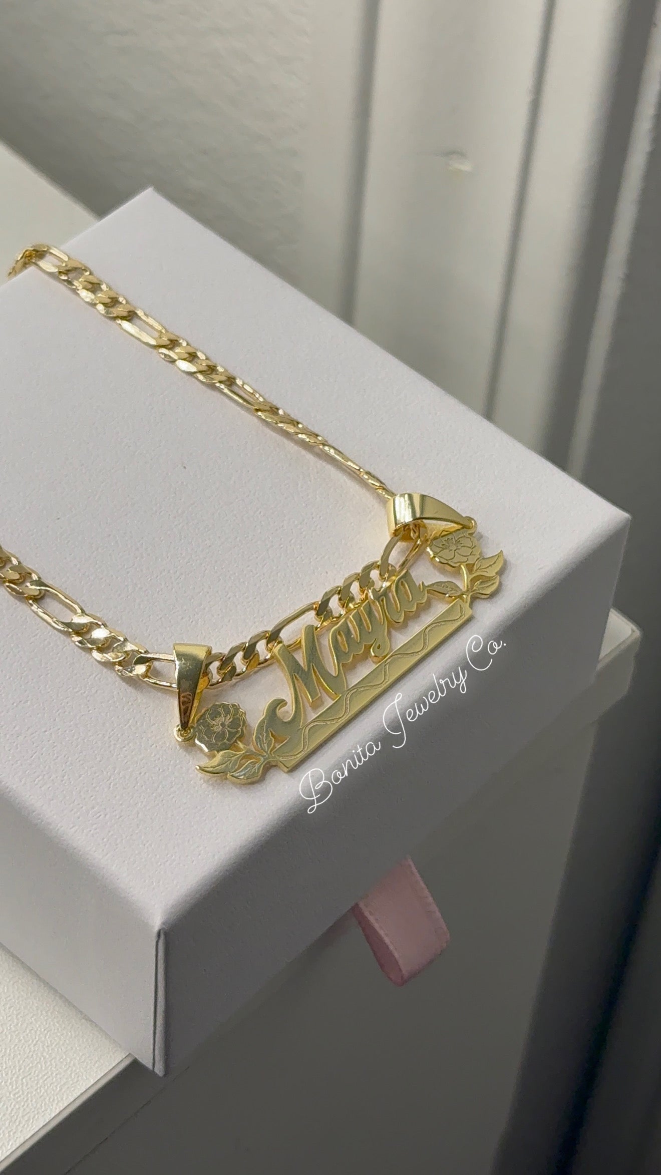 Personalized name necklace |style : Eterna Primavera