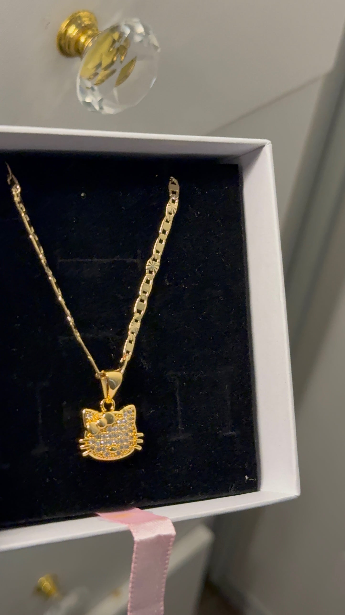 Hk pendant with Valentino necklace