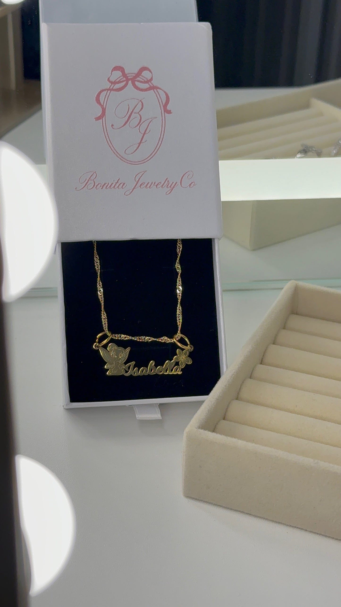 Tinker personalized name necklace