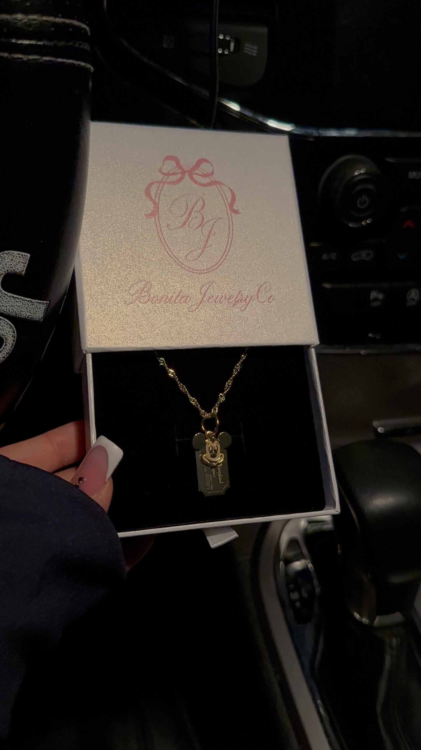 Personalized Ticket necklace