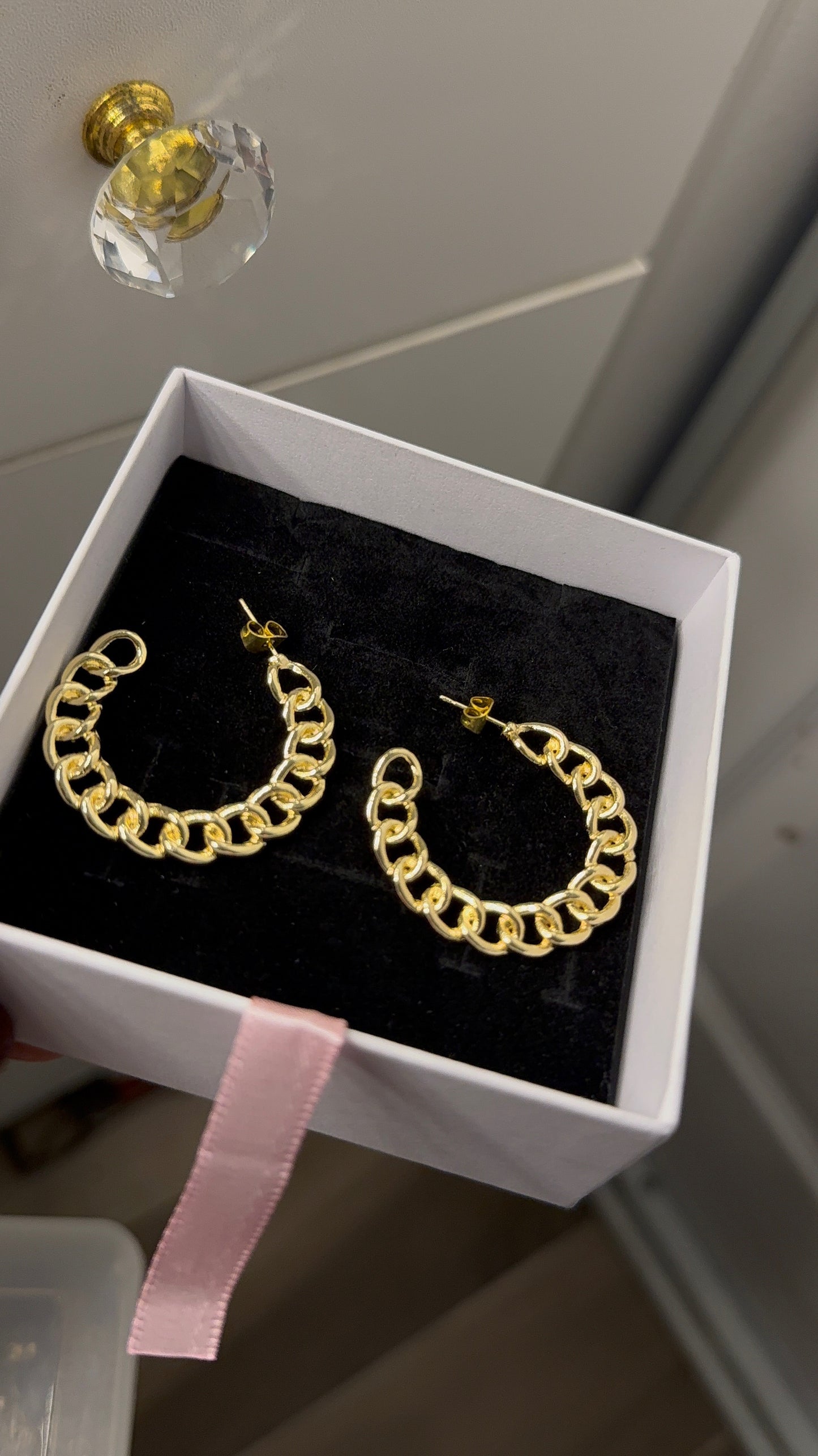 Set of 3 hoop earrings