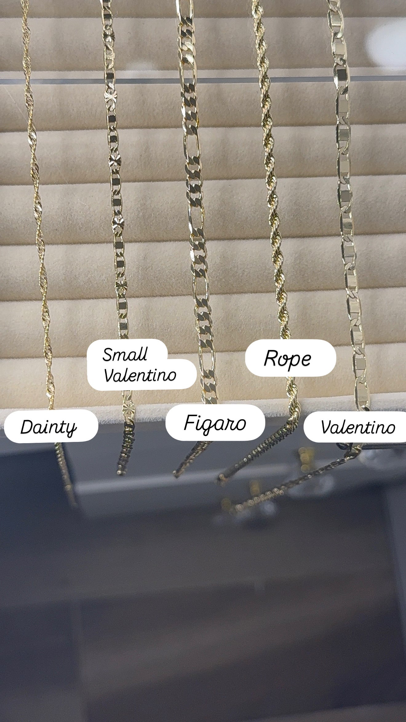 Gold plated necklaces