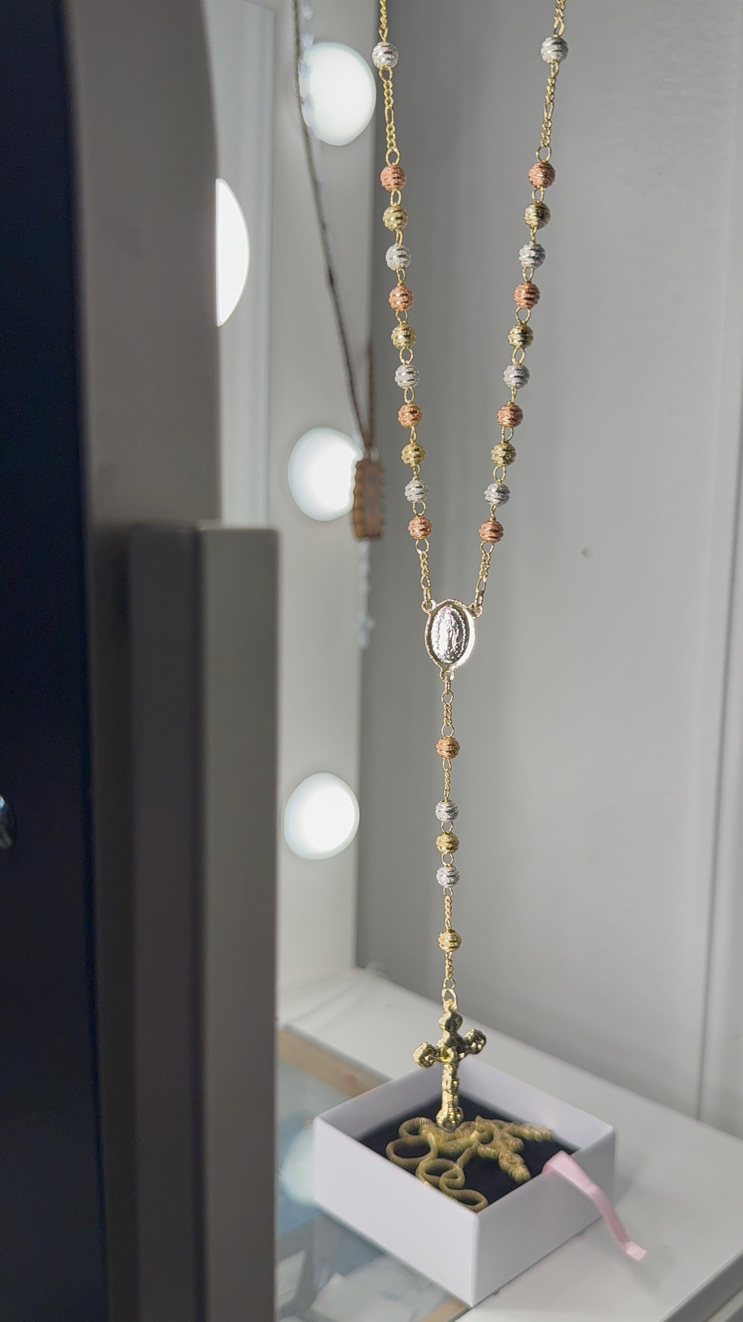 14k gold plated Rosario