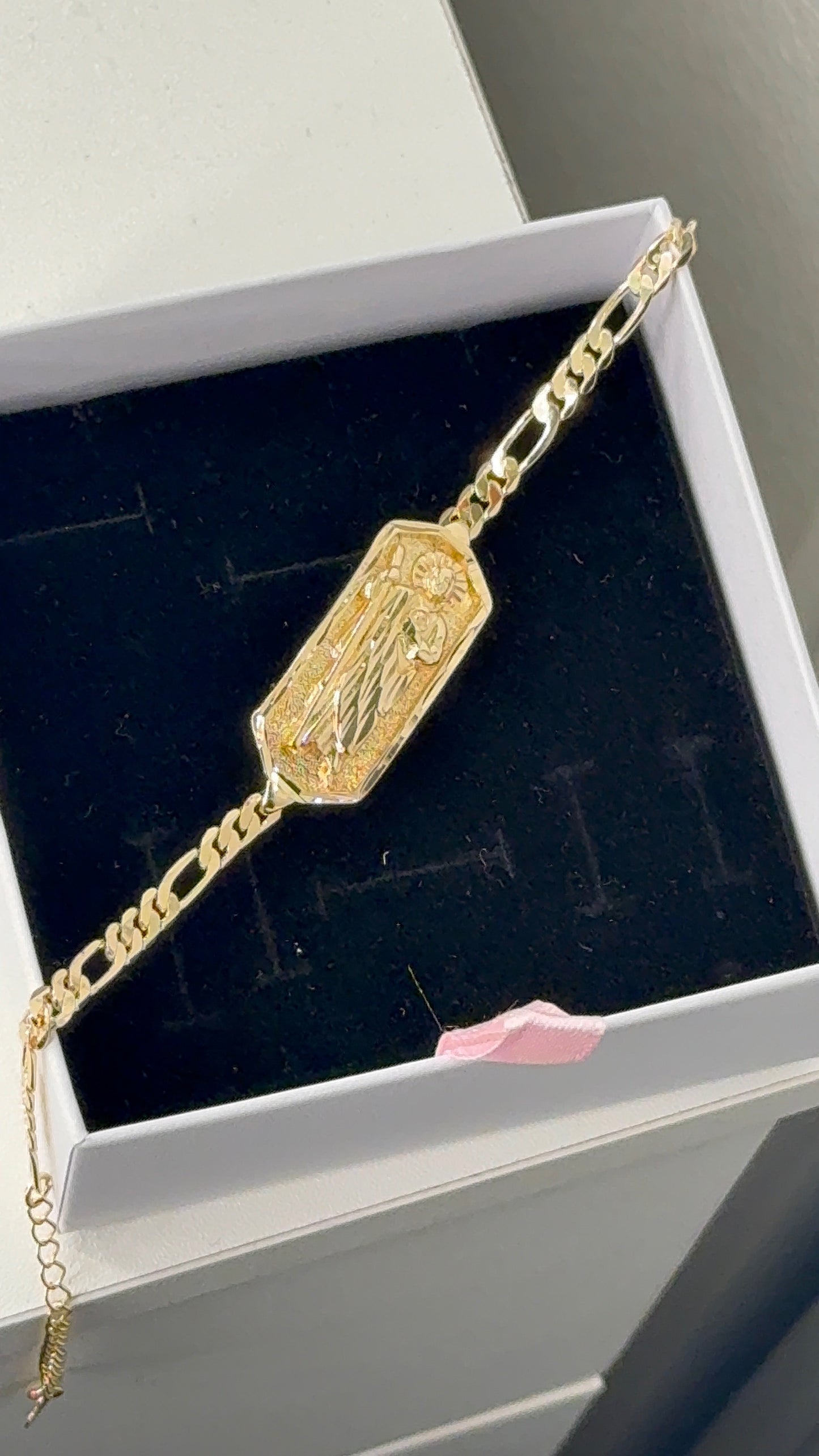 San Judas gold plated bracelet