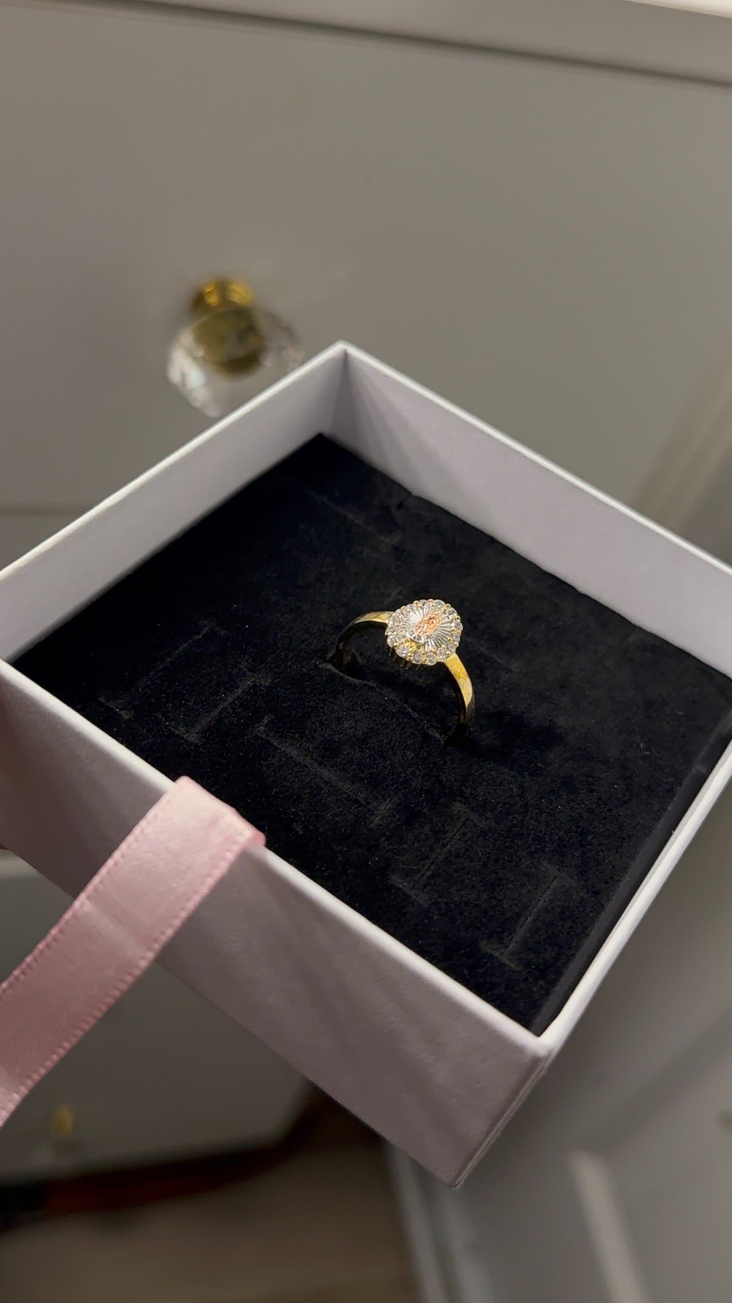 Gold Virgin Mary ring