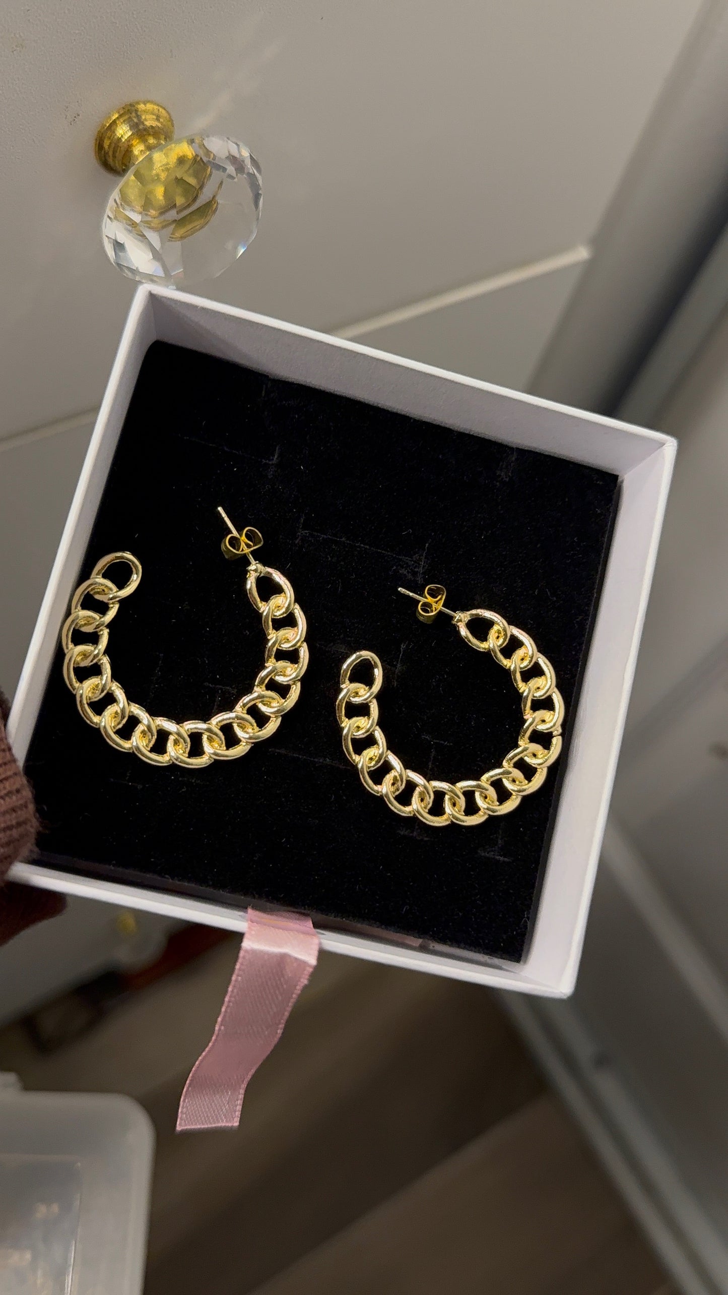 Set of 3 hoop earrings