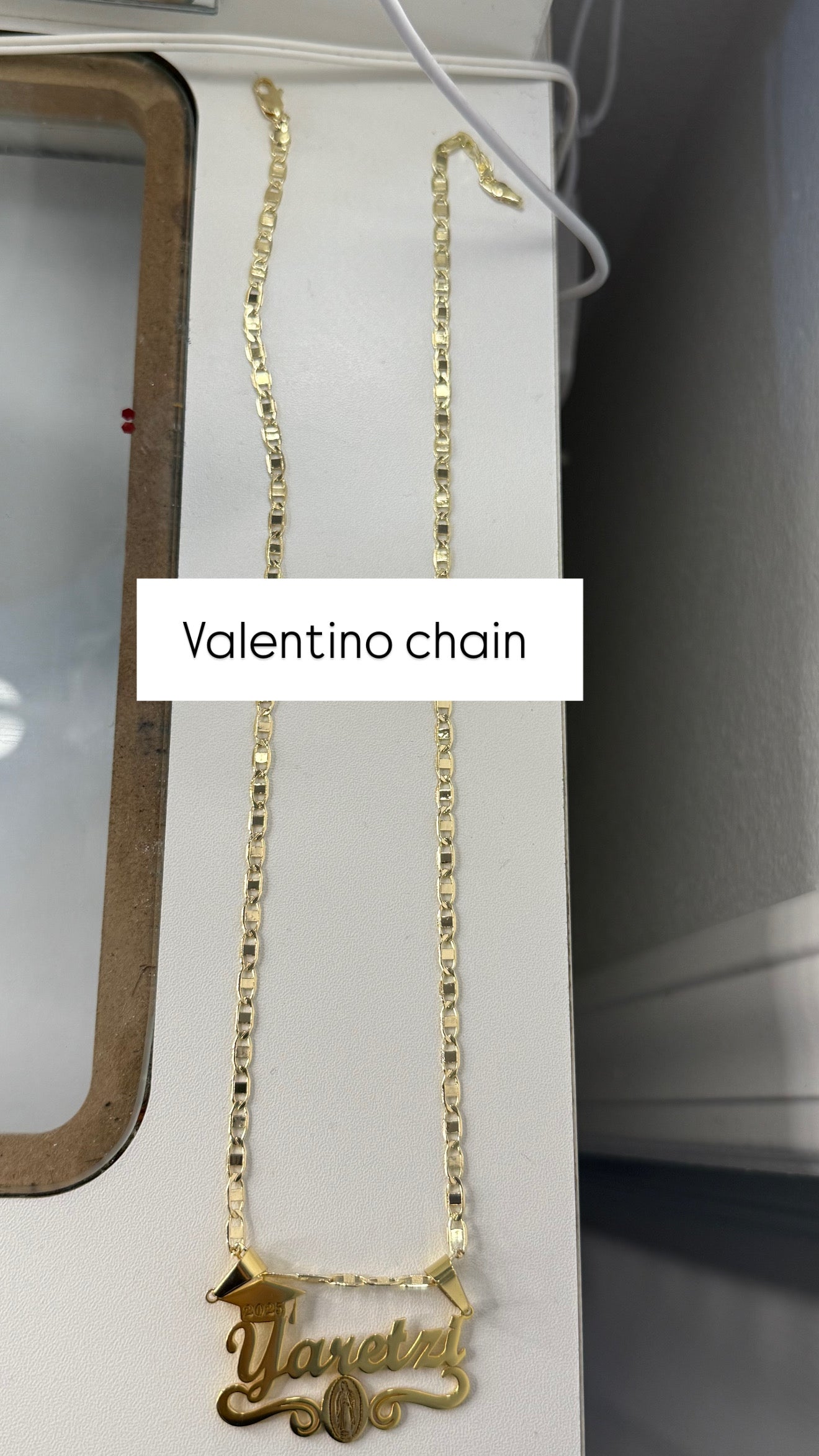 Style 2 - Virgencita graduation name necklace ๐ฉโ๐