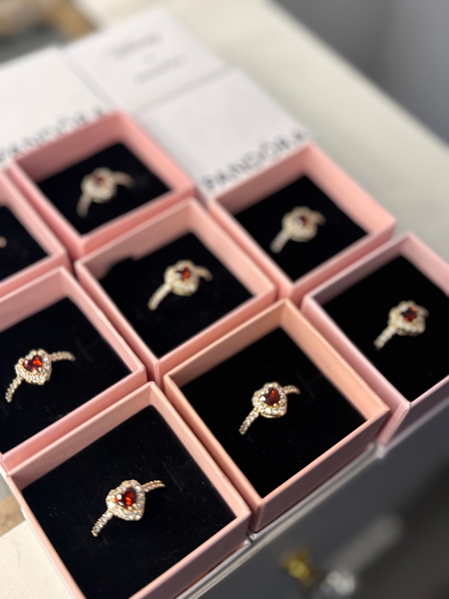 Red stone ring no box