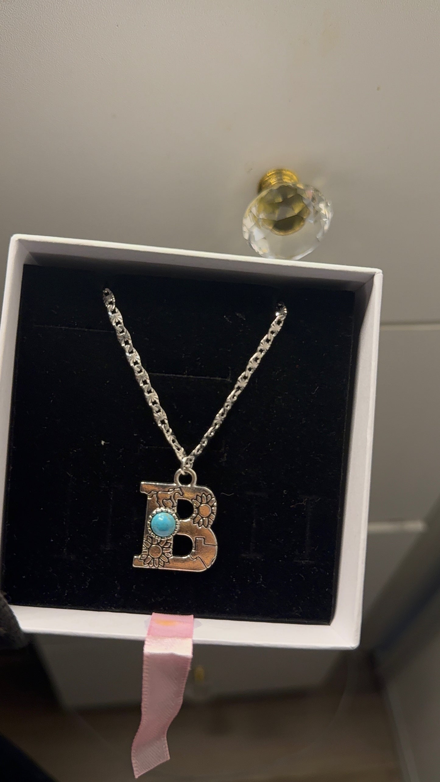 Western initial necklace - All letters available