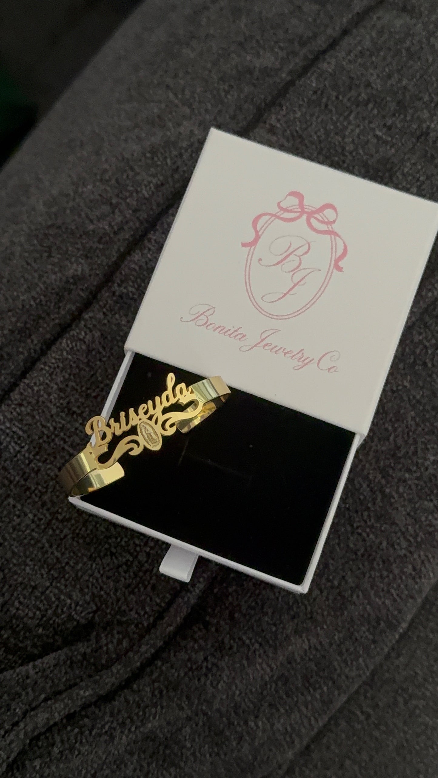 Personalized Virgin Mary bracelet