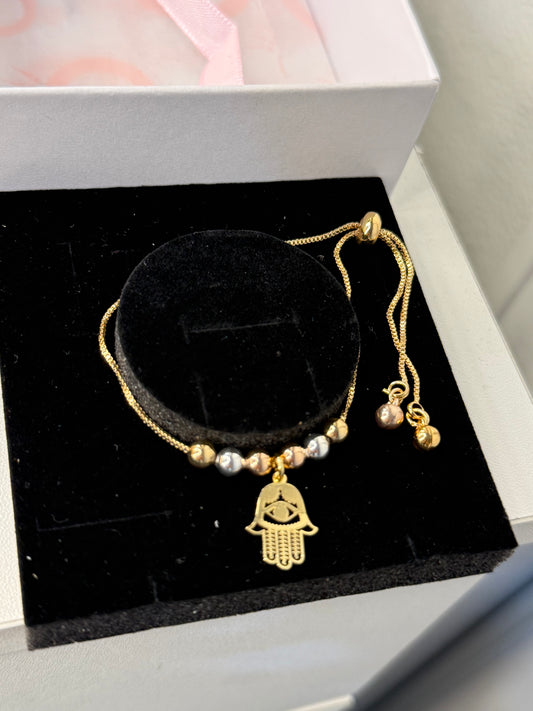 Adjustable Religious eye bracelet