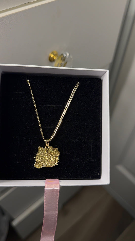HK nugget pendant with necklace