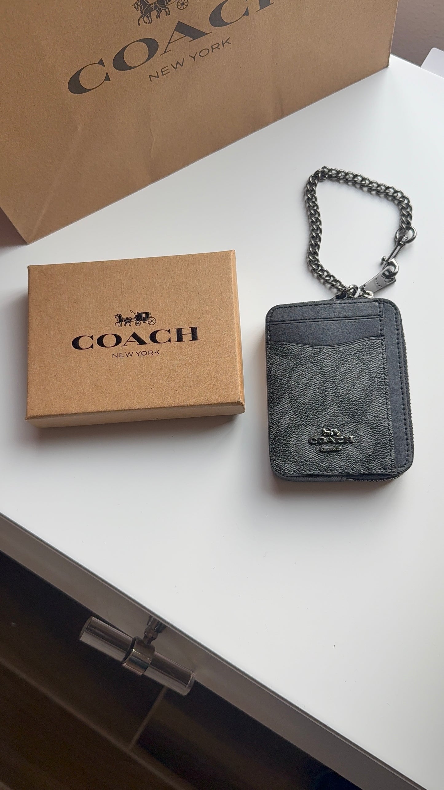 Black wallet with box - ready to ship