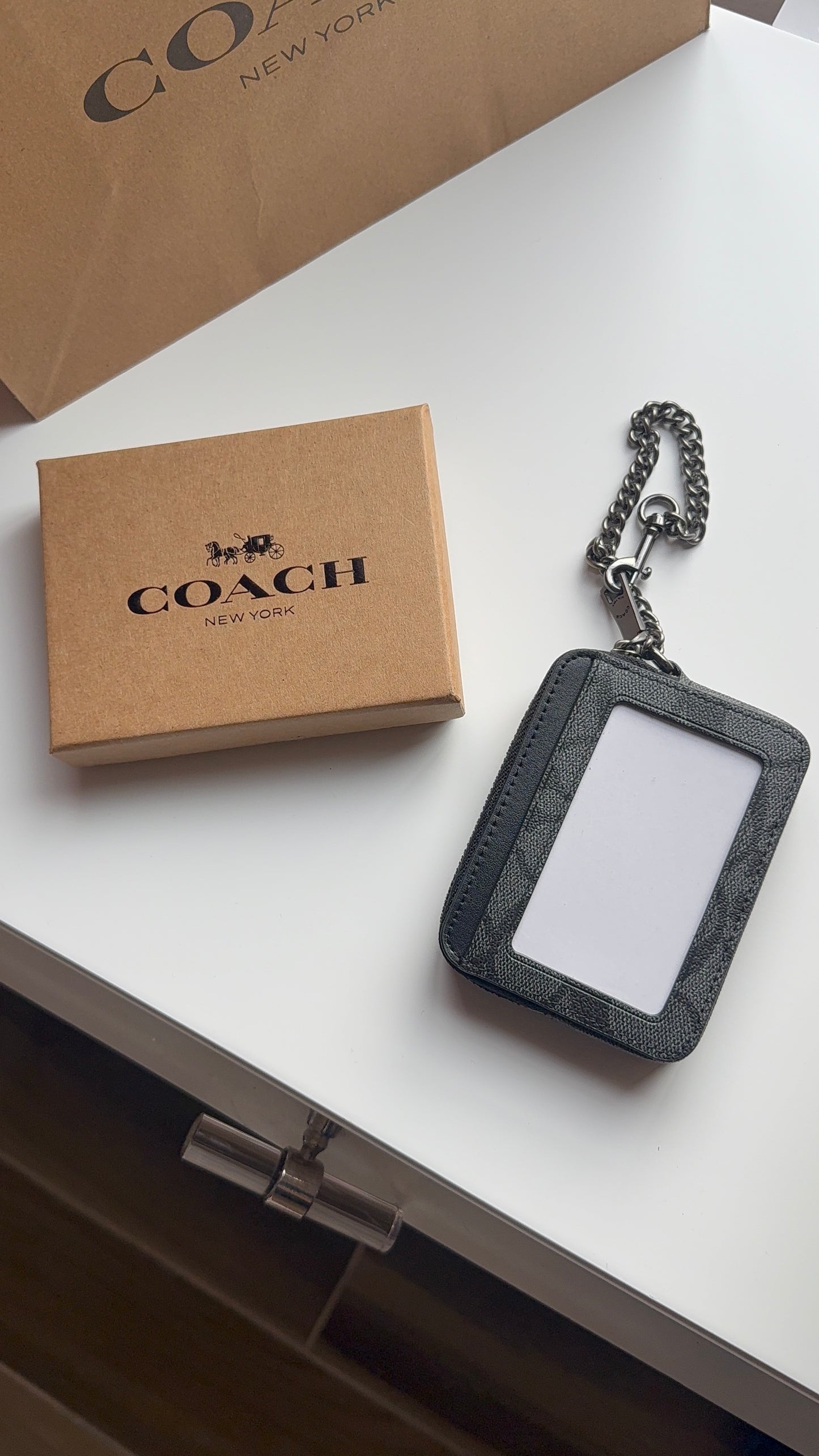 Black wallet with box - ready to ship