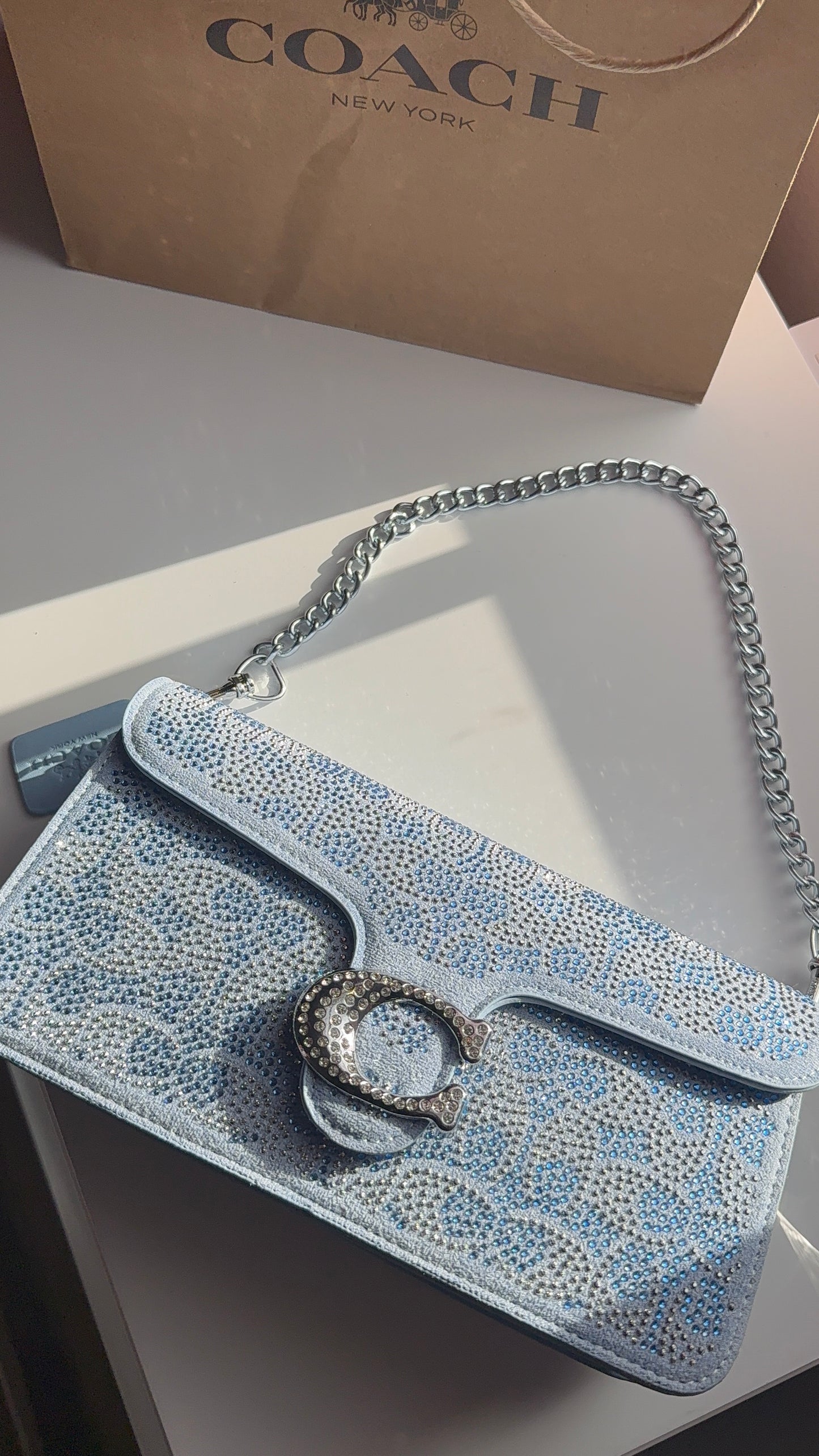 Sparkly blue purse💙