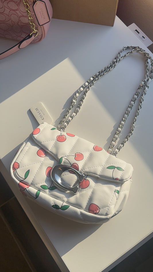 Cherry purse - ready to ship