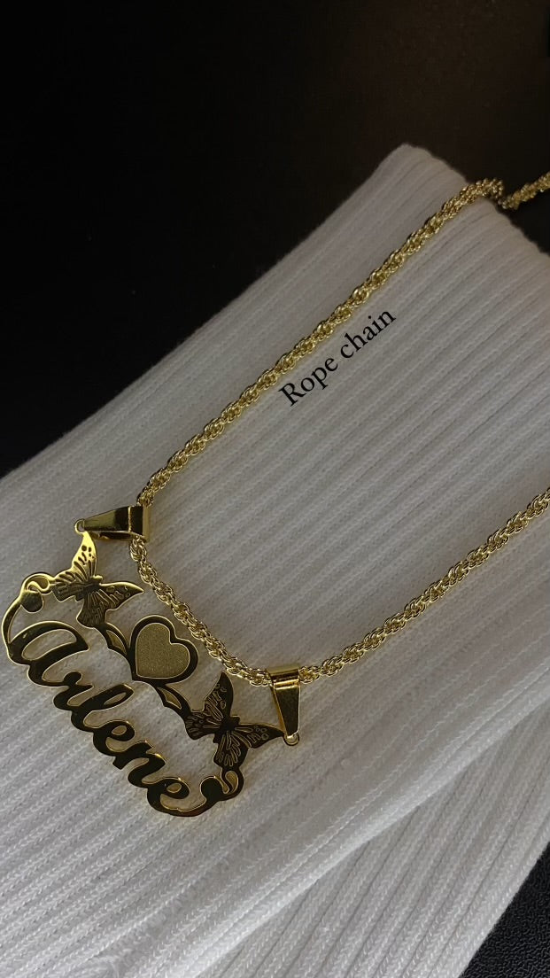 Personalized name necklace