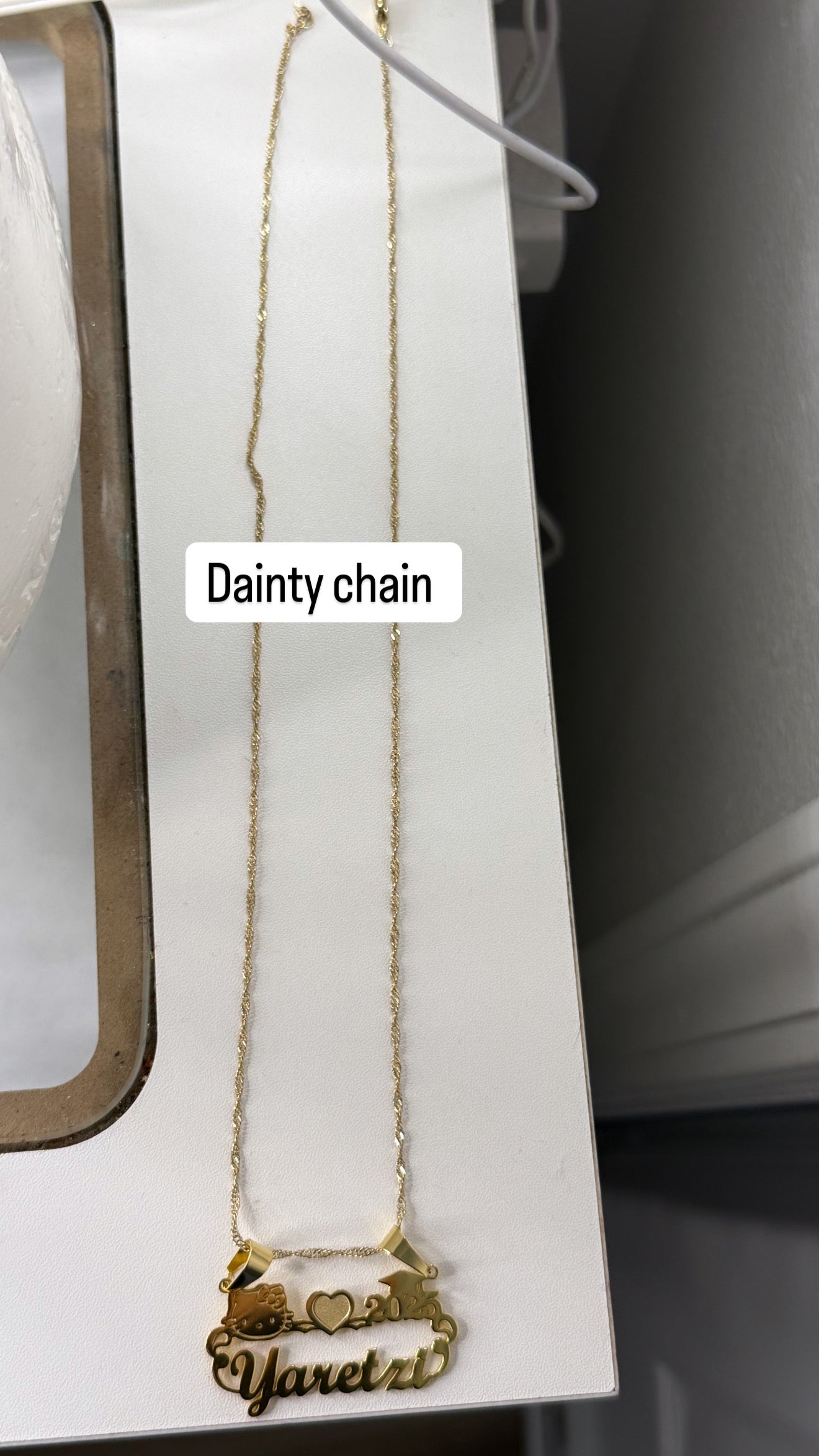 HK personalized graduation name necklace 👩‍🎓