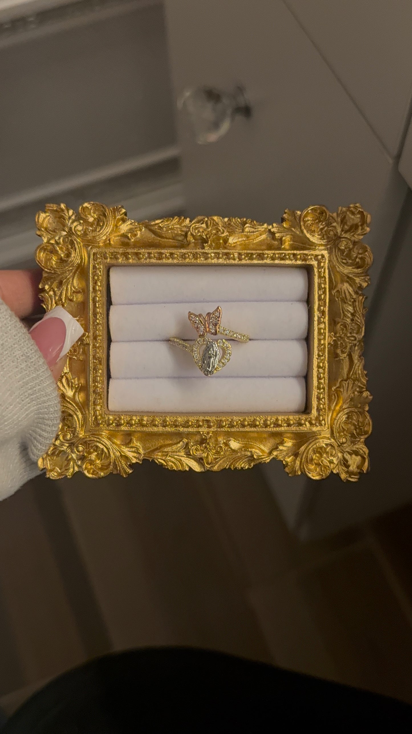 Adjustable Virgin Mary ring