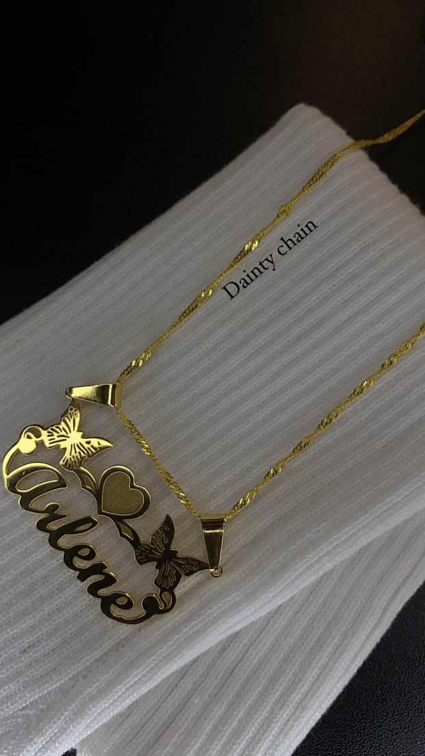Personalized name necklace