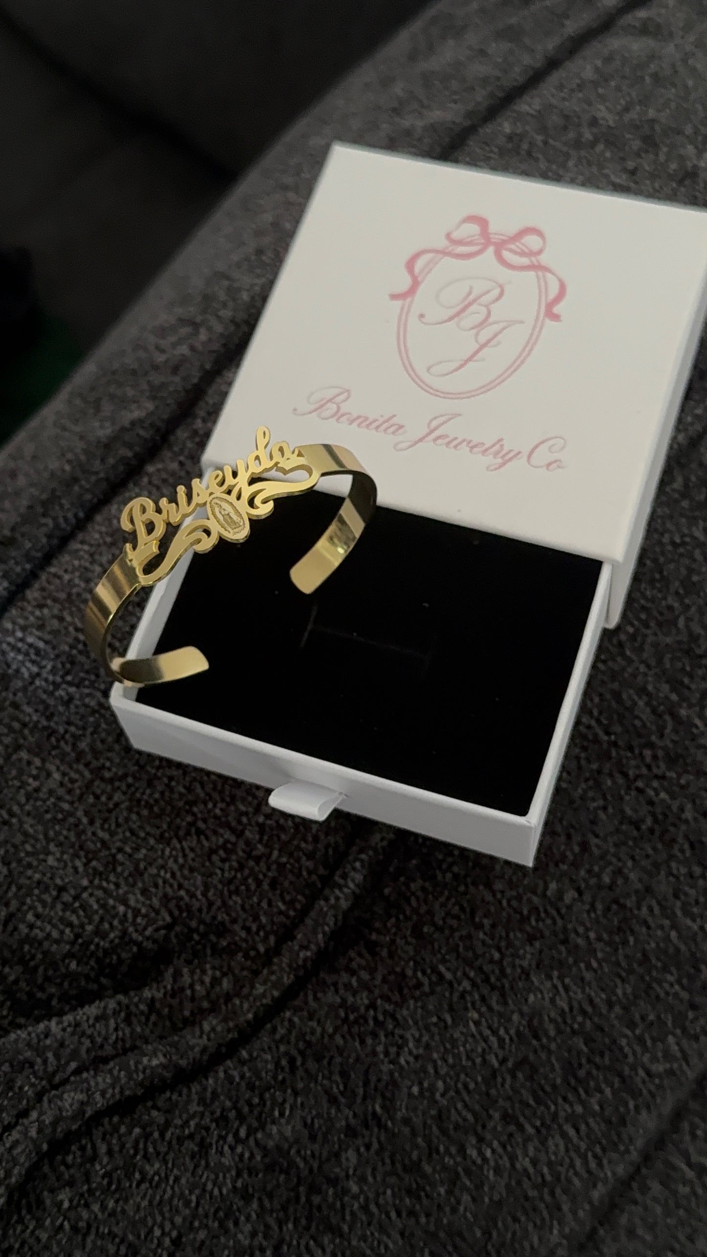 Personalized Virgin Mary bracelet