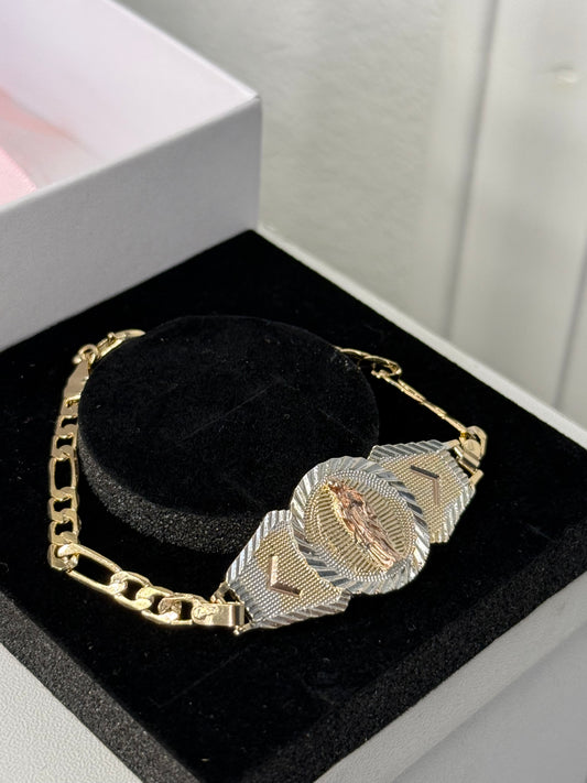 Tricolor Virgin Mary bracelet
