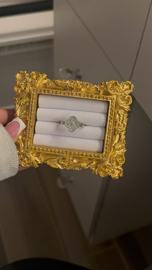 Silver Clover ring