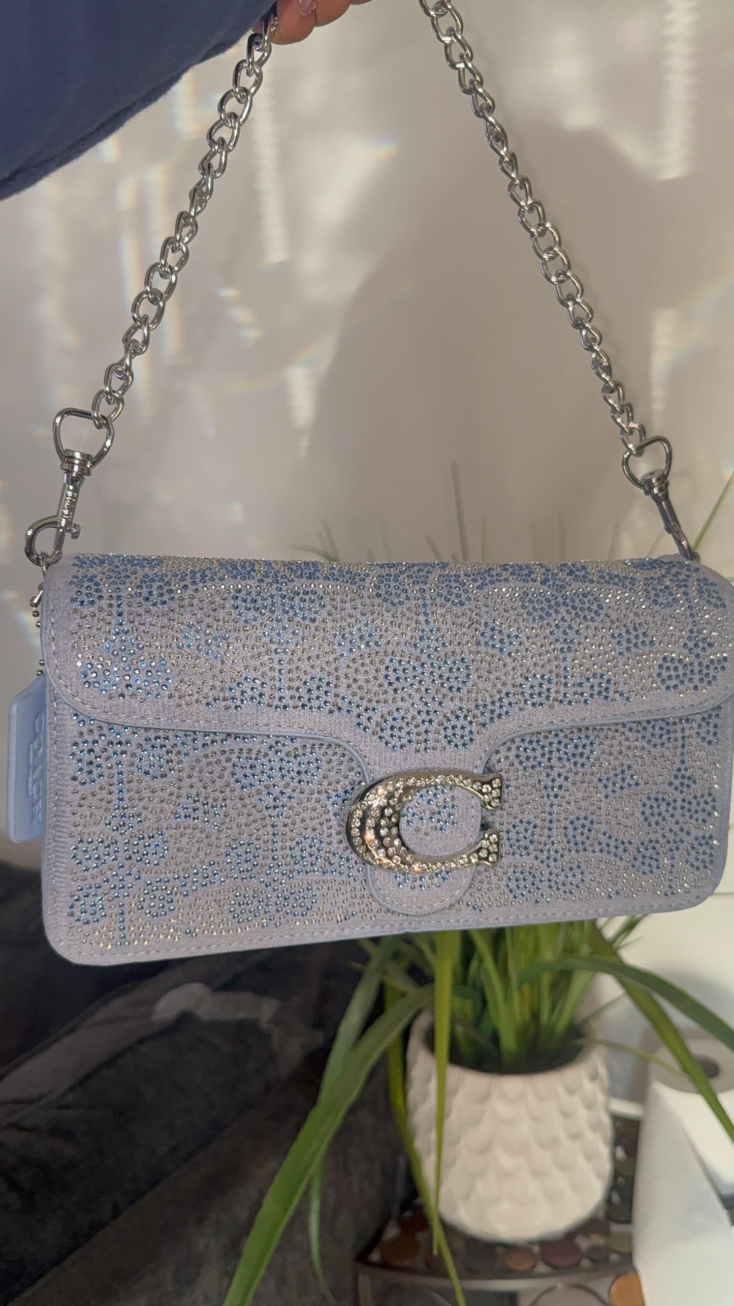 Sparkly blue purse💙