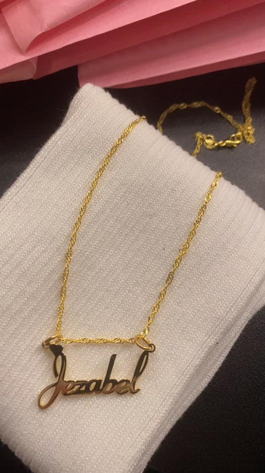 Dainty Personalized name necklace (chain included)