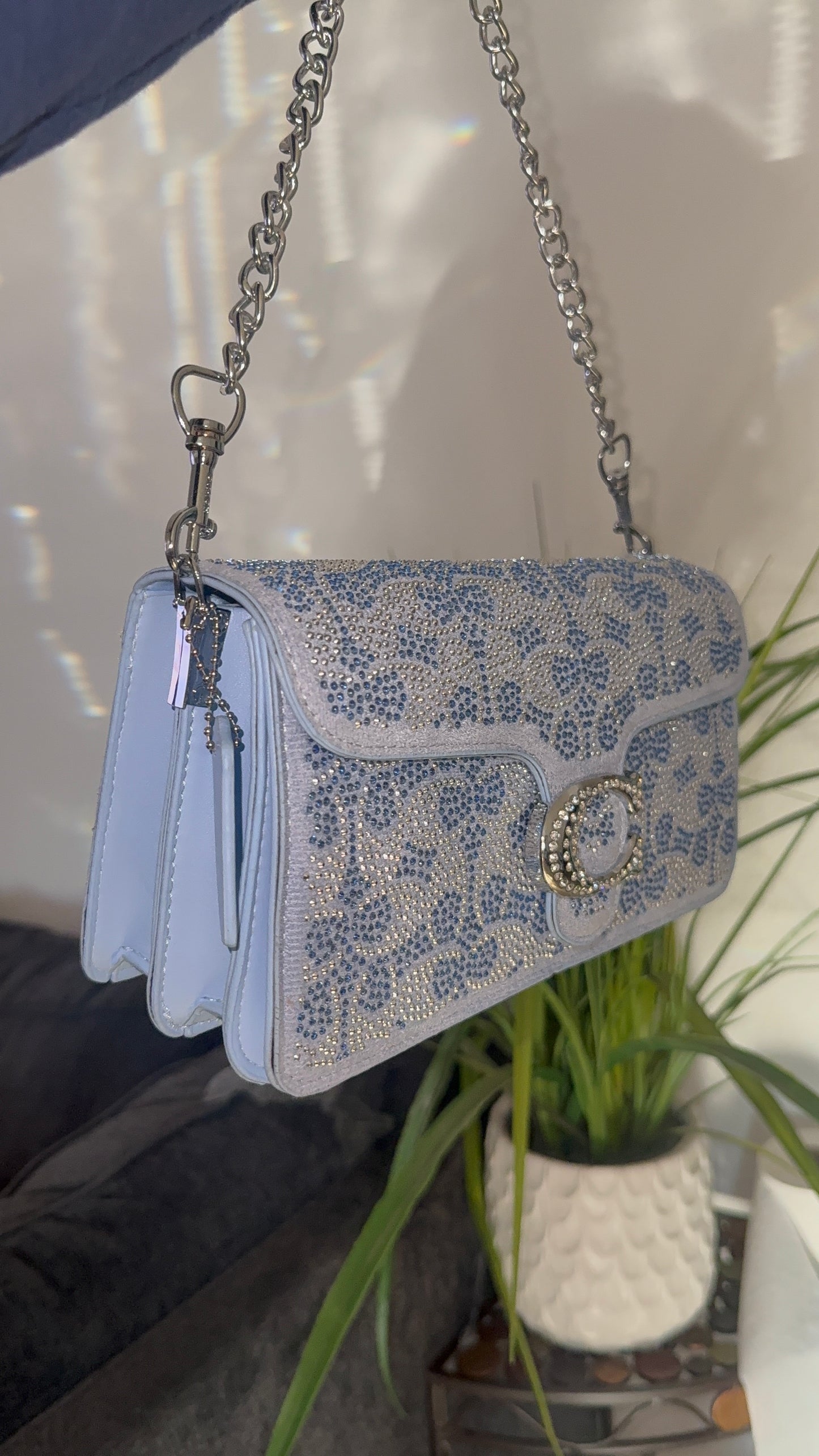 Sparkly blue purse💙