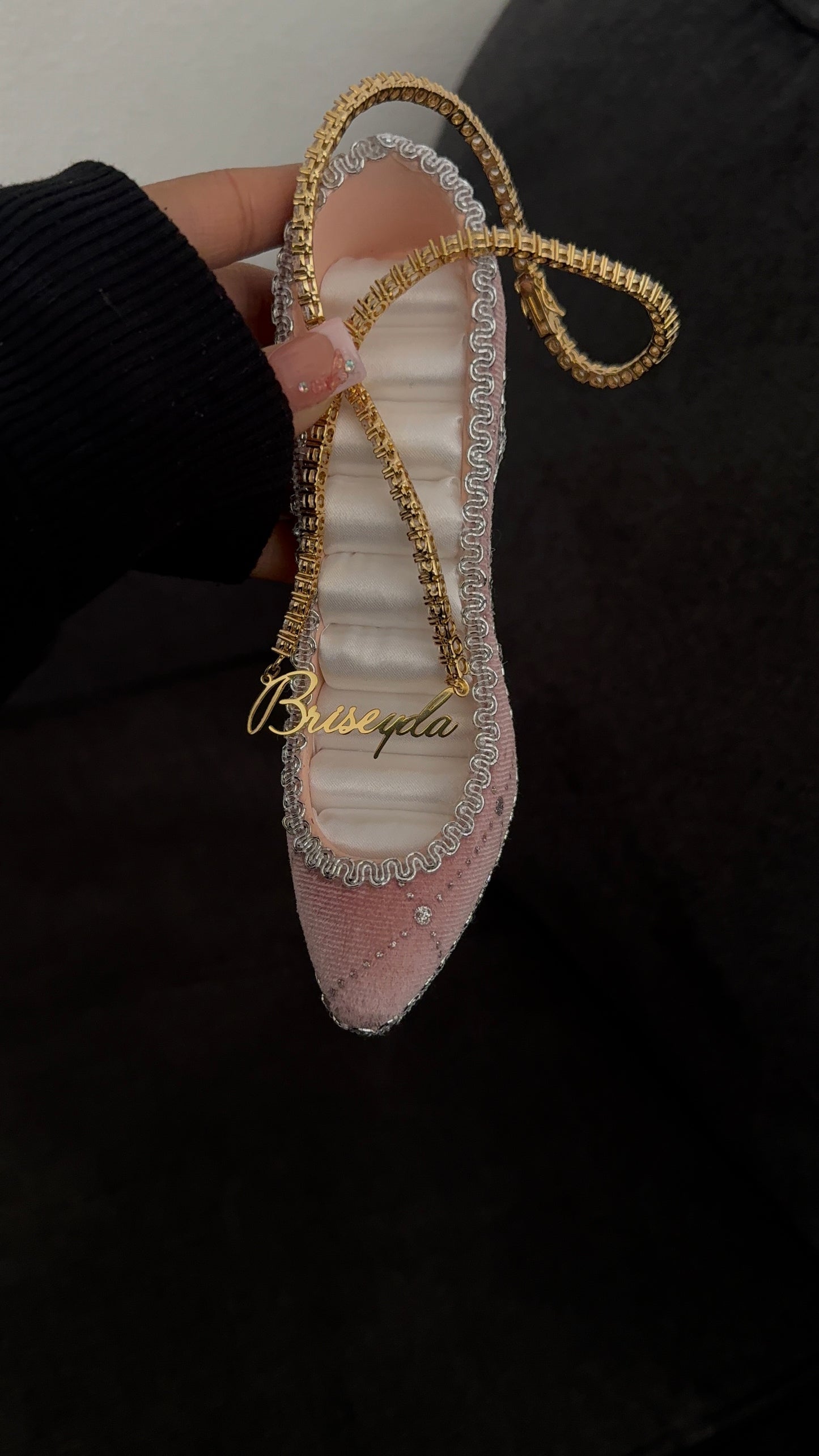 Personalized Tennis name necklace
