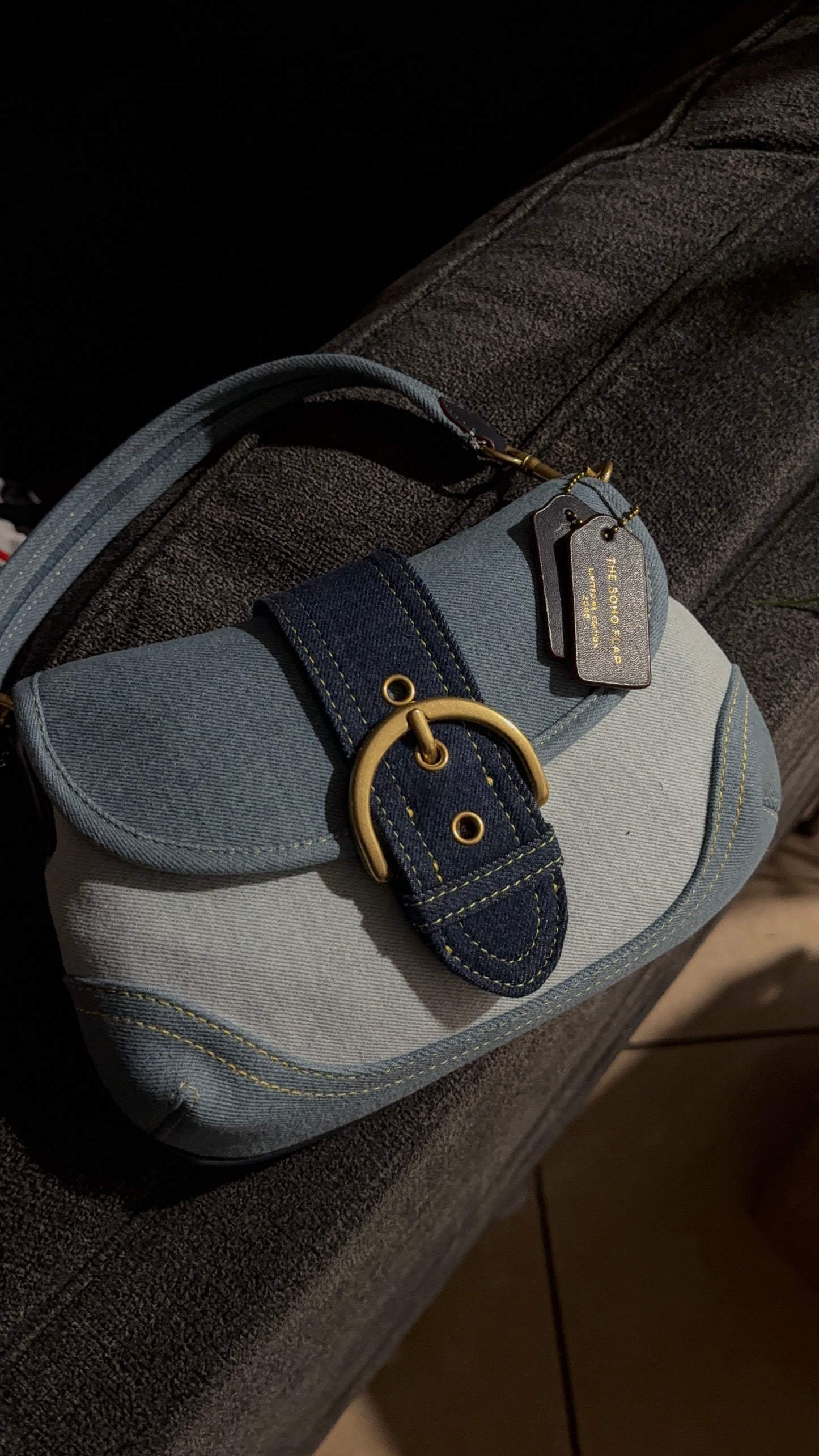 Blue vintage soho  - ready to ship