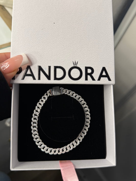 Unisex silver plated bracelet with box
