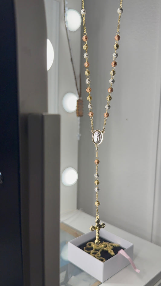 14k gold plated Rosario