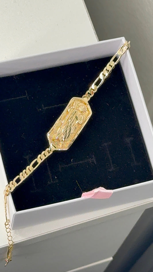 San Judas gold plated bracelet