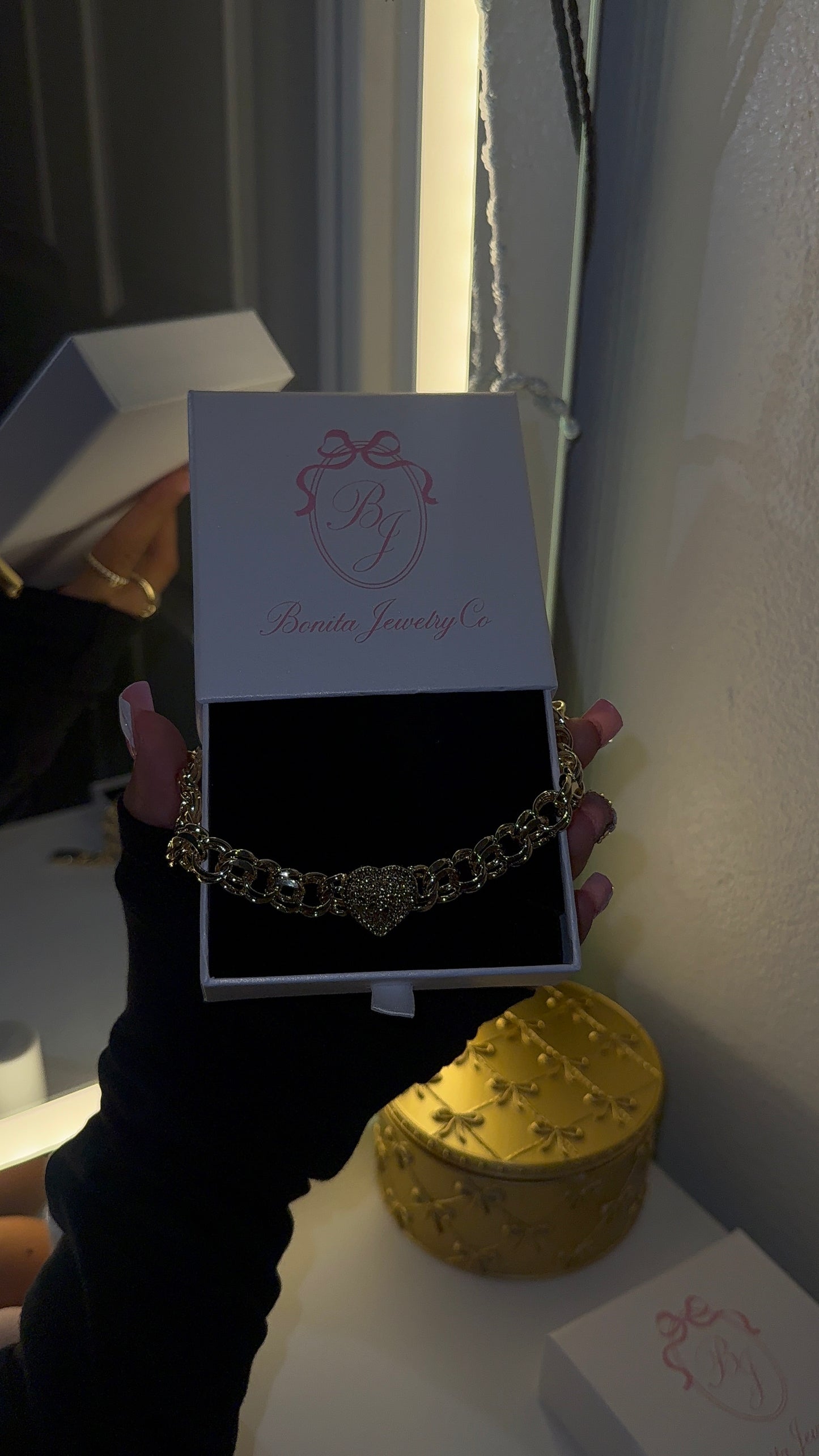 Nugget heart bracelet