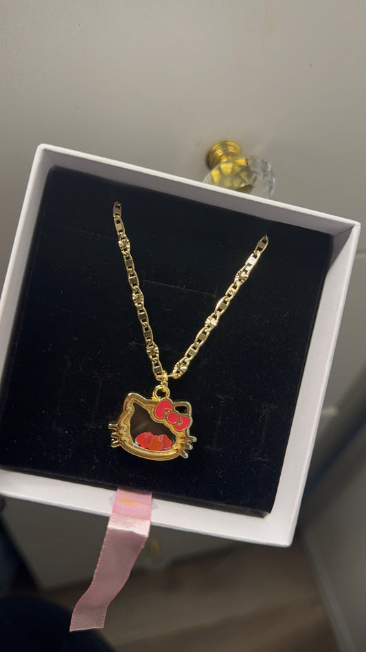 Hk pendant with 18inch Valentino necklace   