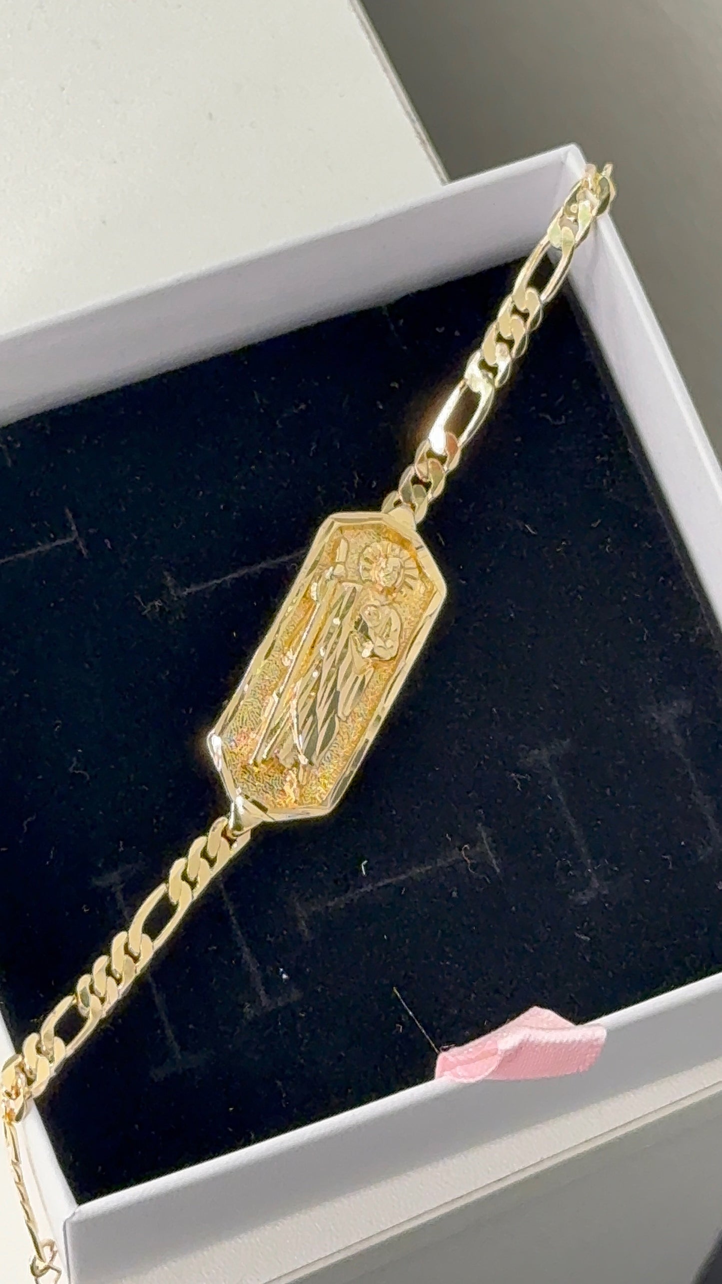 San Judas gold plated bracelet