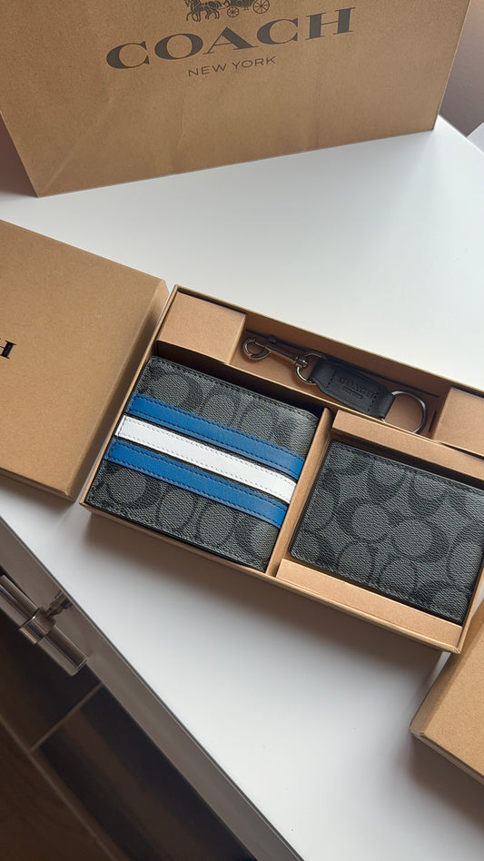 Men wallet set with box - ready to ship