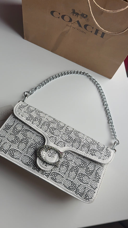 Sparkly white purse