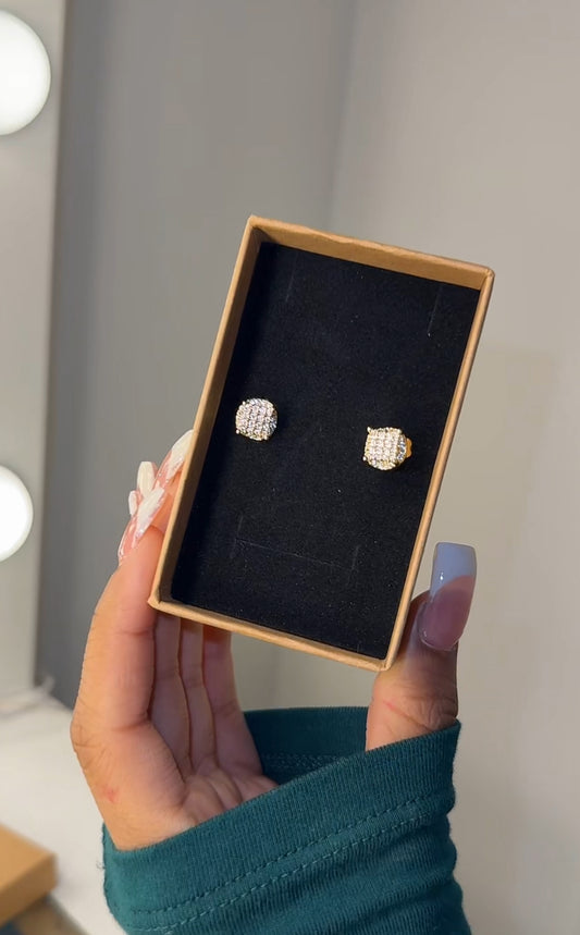 14K gold plated unisex earrings