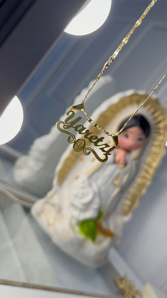 New Design! personalized Virgin Mary necklace